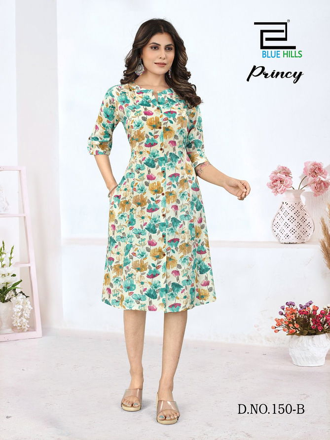 Princy By Blue Hills Printed Kurti Catalog